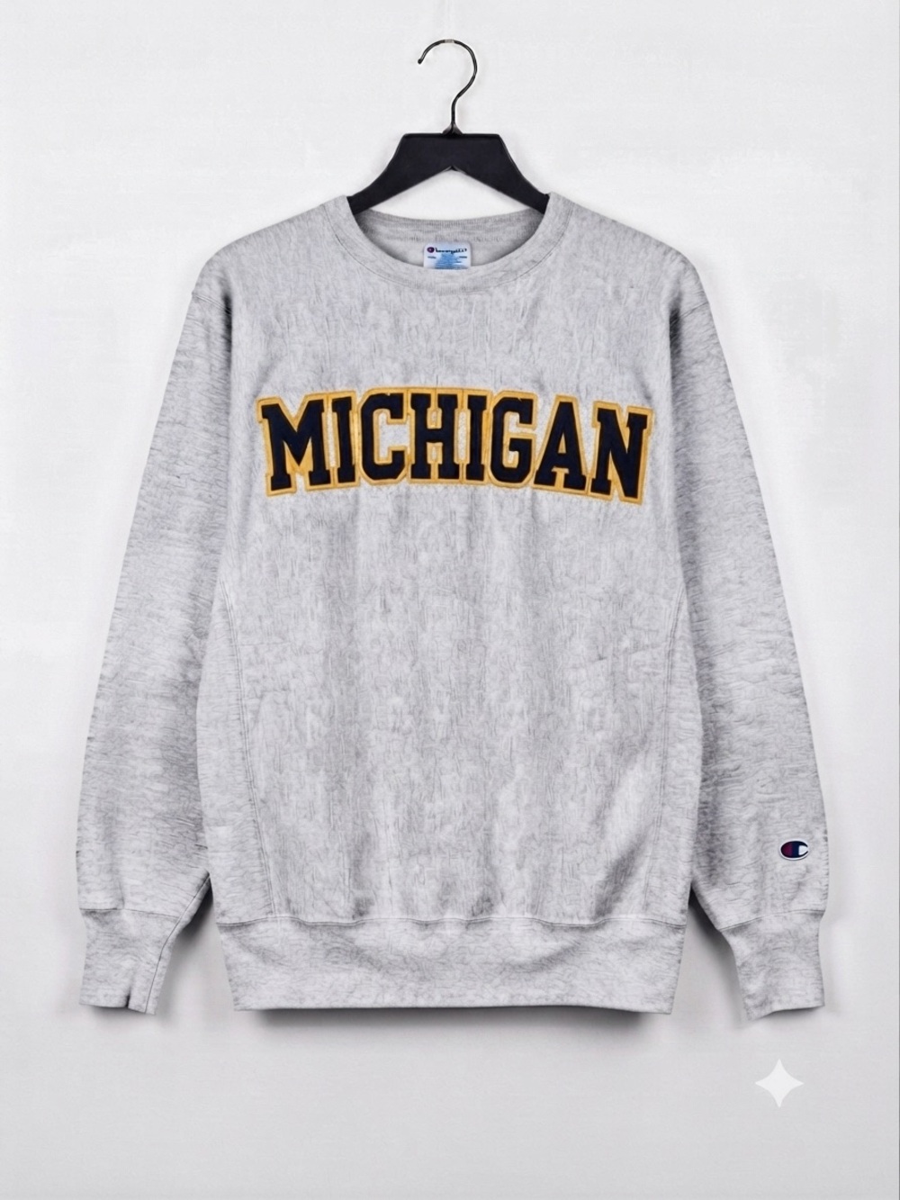 Vintage Champion Reverse Weave Michigan Sweatshirt XXL USA Appliqué Letters